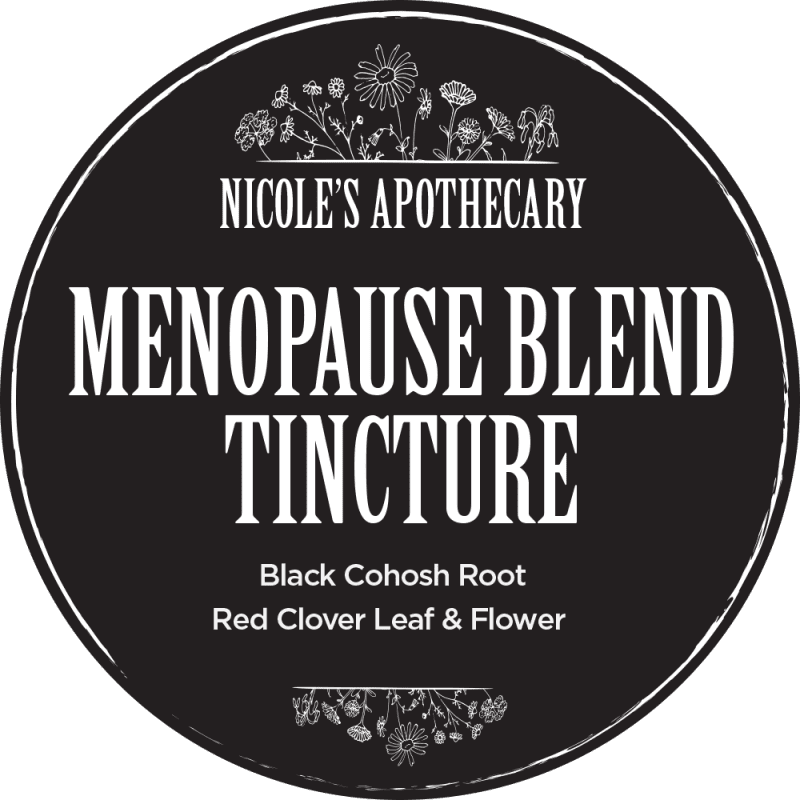 Nicole s Apothecary Menopause Blend Tincture label