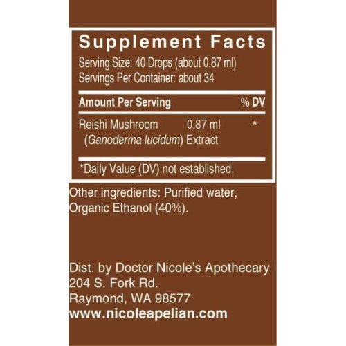 Reishi supplement facts