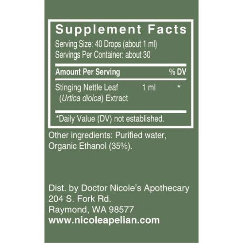 Stinging Nettle supplement facts 33dea423 d1ec 45df ac7a f17855a6641f