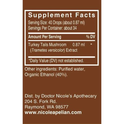 Turkey Tail supplement facts 39e452b5 2301 4475 920c ead8b48bf955